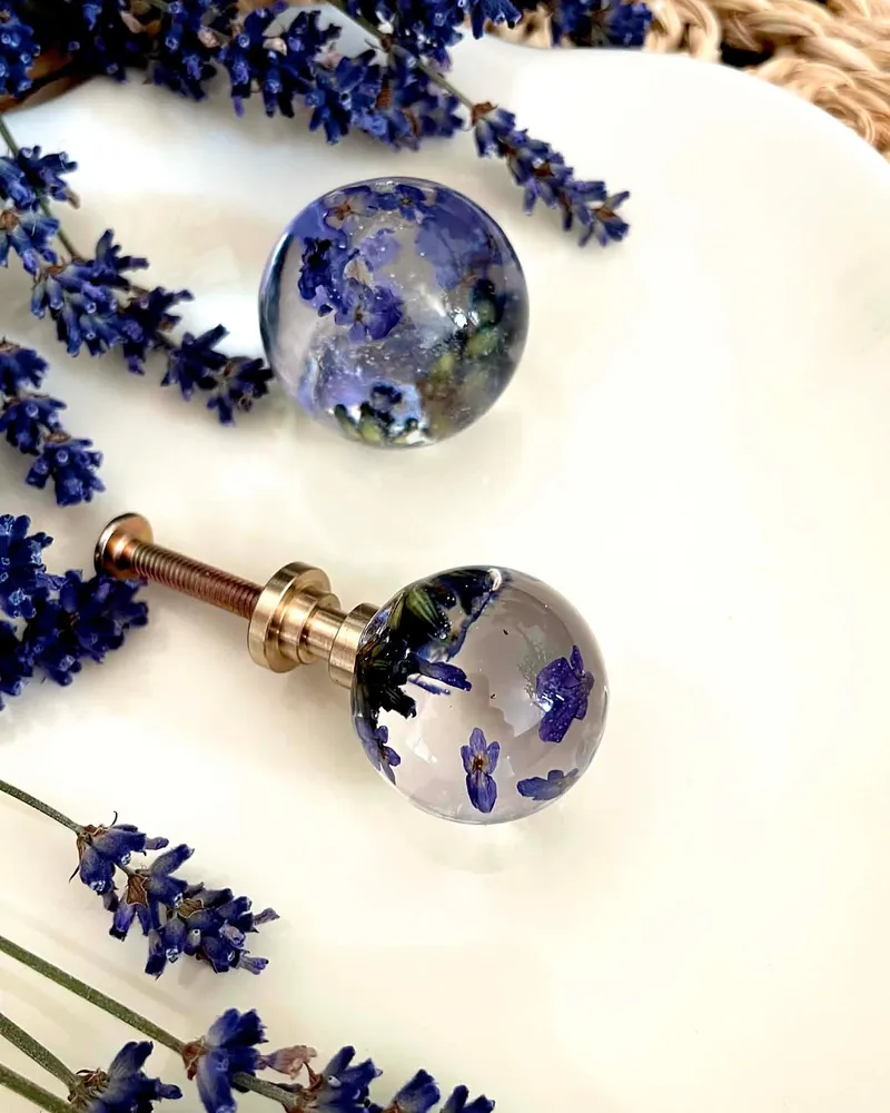 Gałka meblowa Lawenda (Lavandula officinalis)
