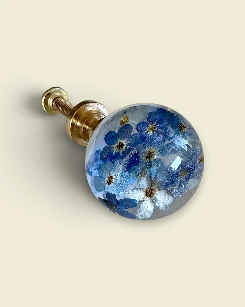 Gałka meblowa Niezapominajka (Myosotis)
